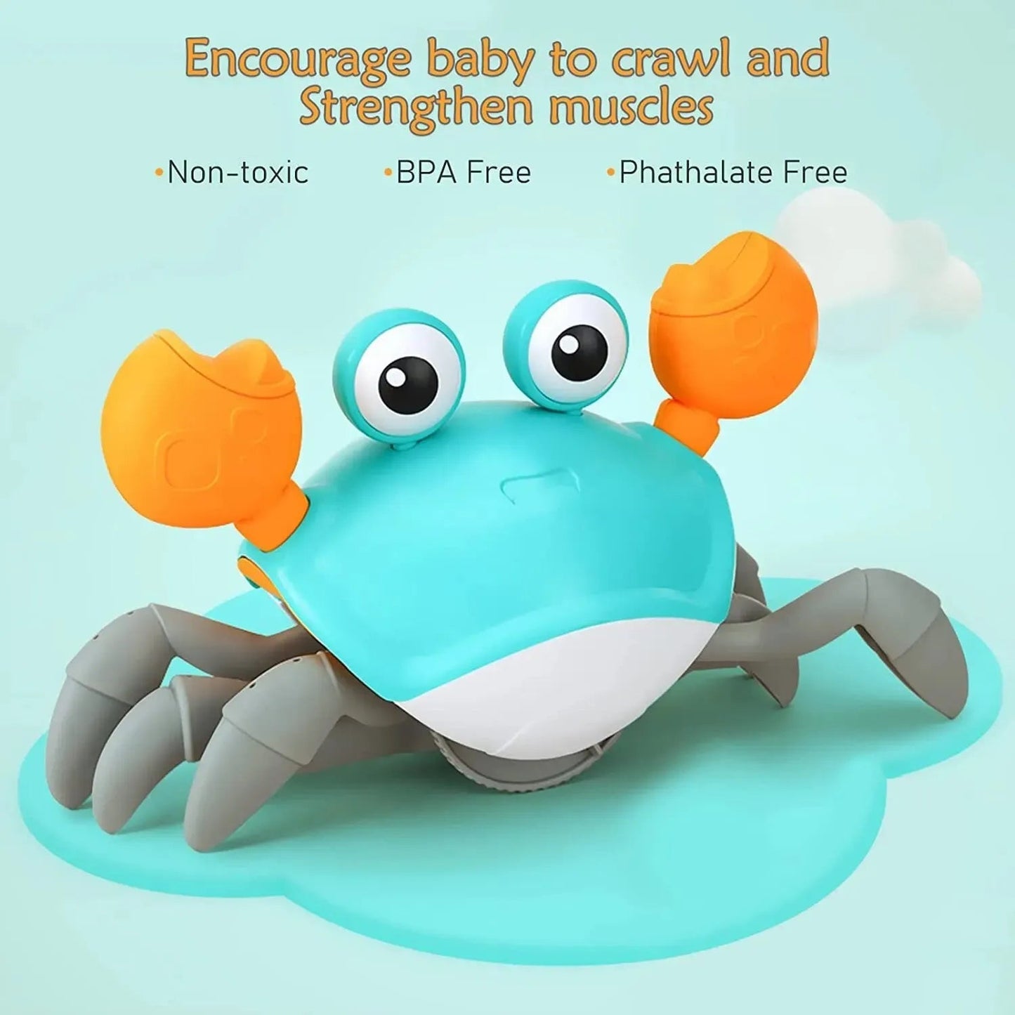Auto-Sensing Obstacle-Crawling Crab Toy